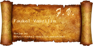 Faukel Vaszilia névjegykártya