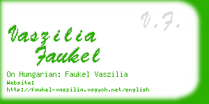 vaszilia faukel business card